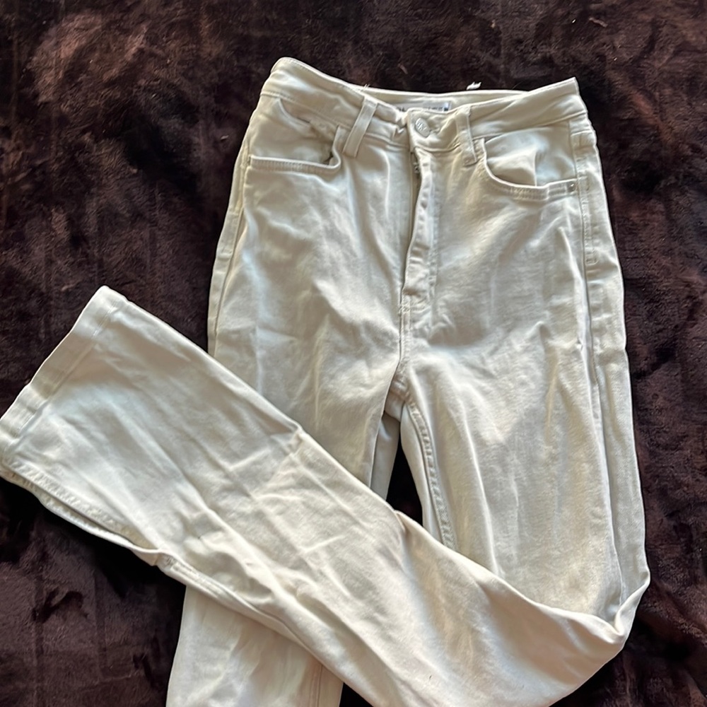 Zara Cream Flare Jean